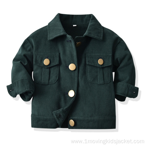 Autumn New Jacket Children's Casual Lapel Jacket